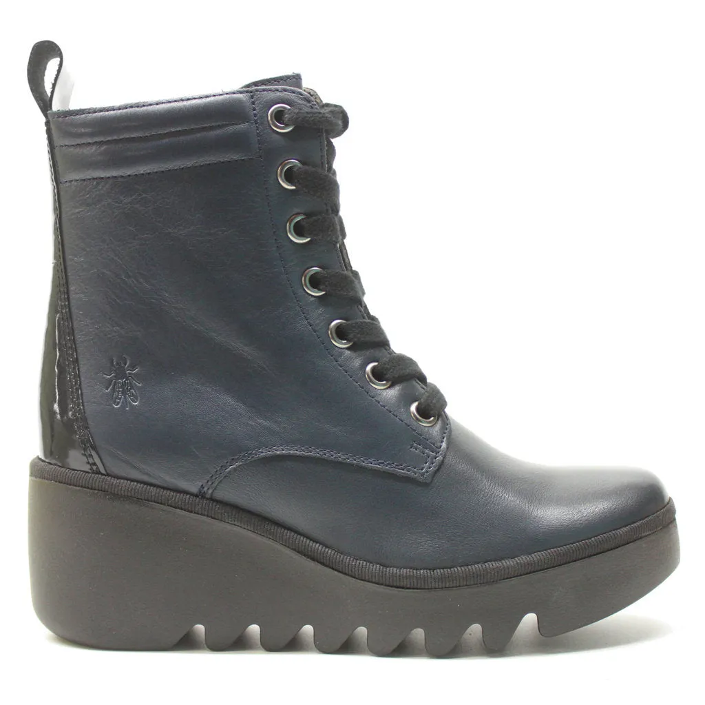 Fly London Biaz329Fly Leather Women's Wedge Heel Ankle Boots