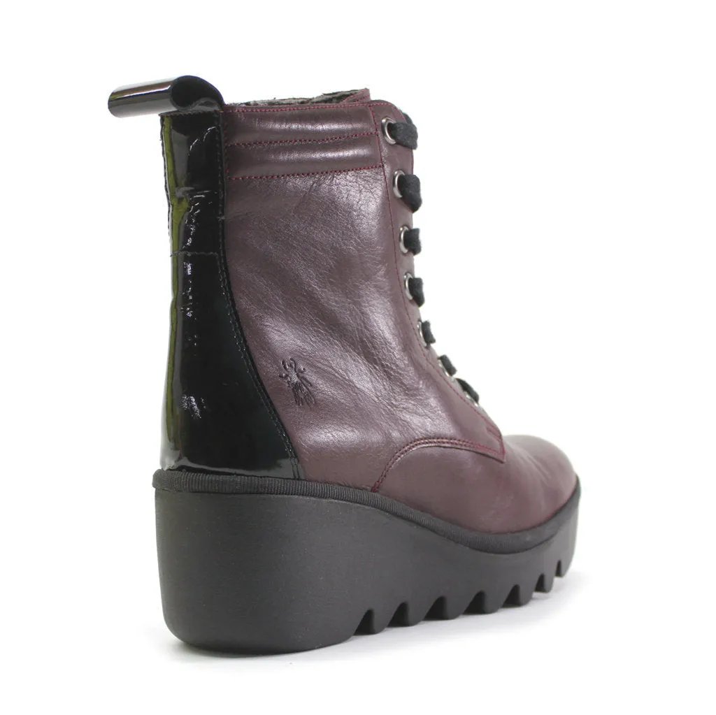 Fly London Biaz329Fly Leather Women's Wedge Heel Ankle Boots