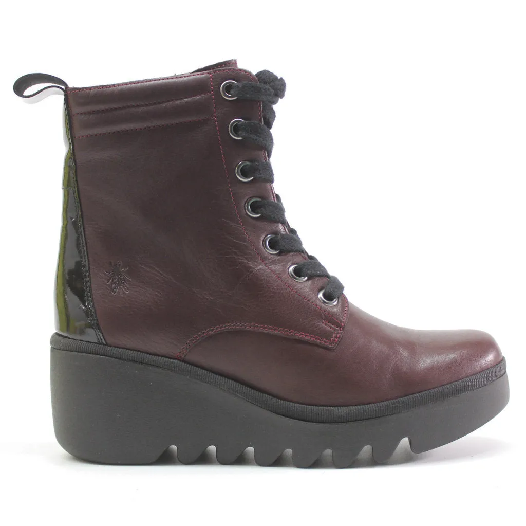 Fly London Biaz329Fly Leather Women's Wedge Heel Ankle Boots