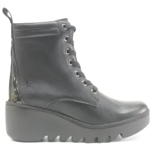 Fly London Biaz329Fly Leather Women's Wedge Heel Ankle Boots