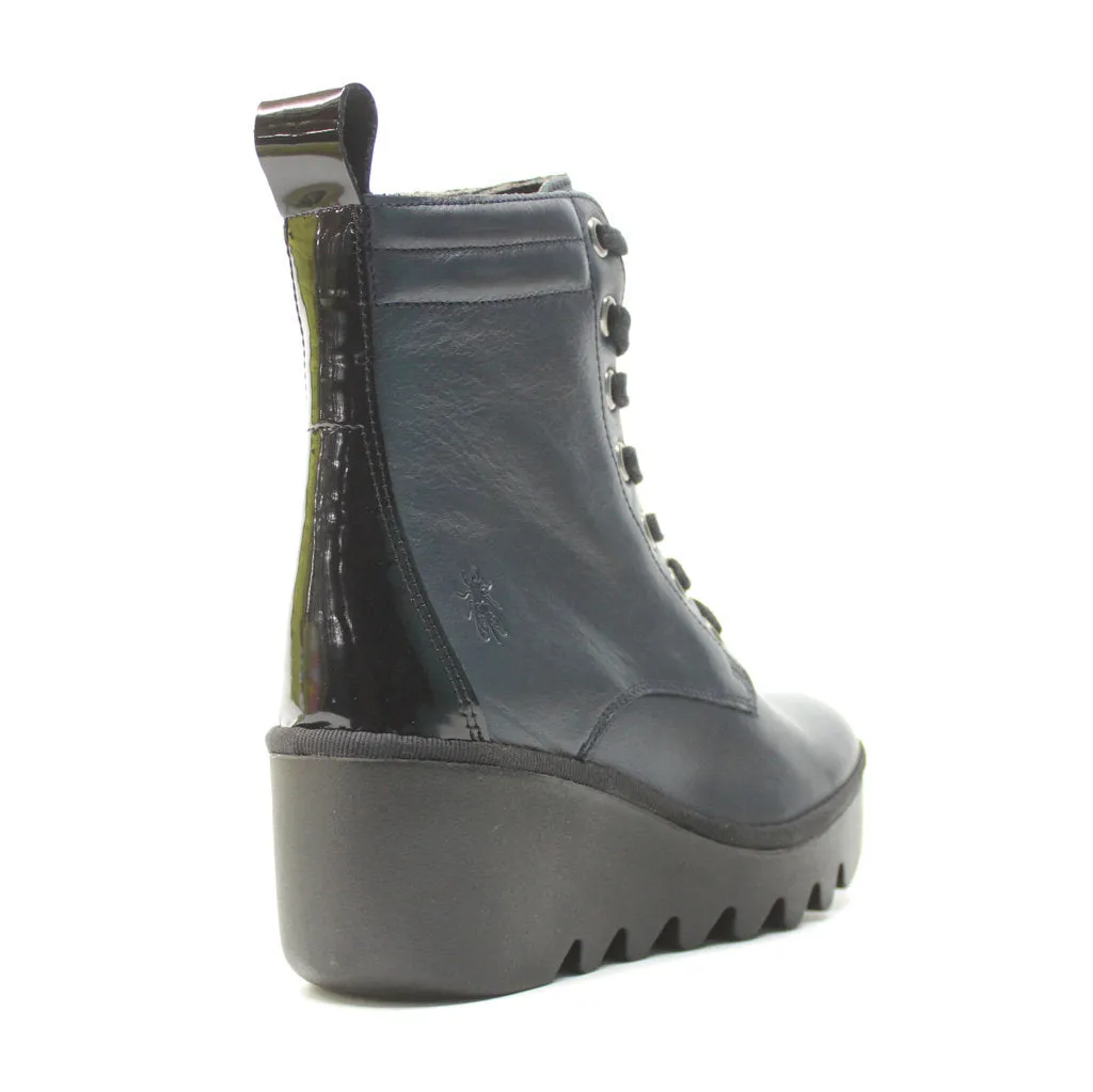 Fly London Biaz329Fly Leather Women's Wedge Heel Ankle Boots