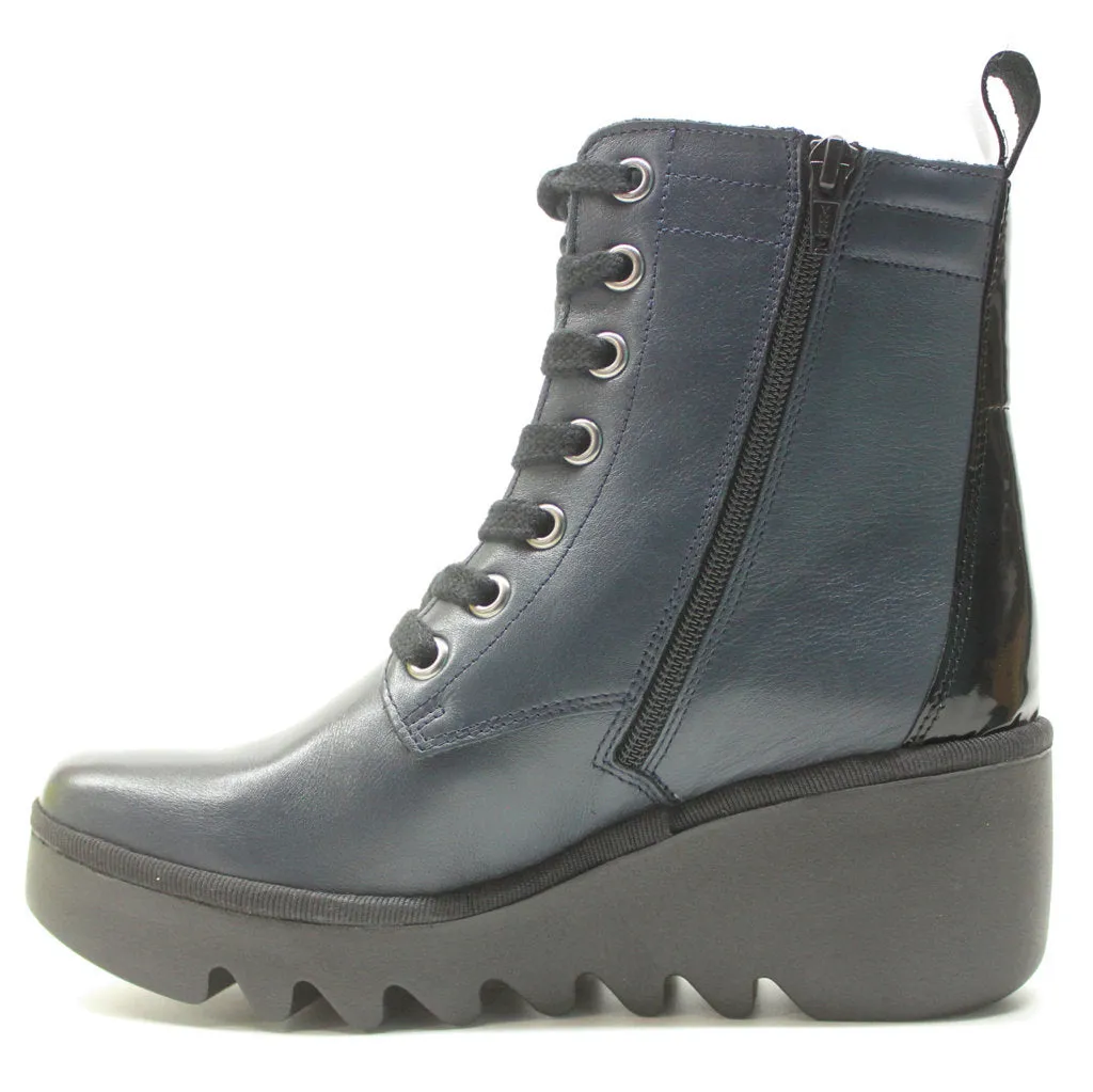 Fly London Biaz329Fly Leather Women's Wedge Heel Ankle Boots