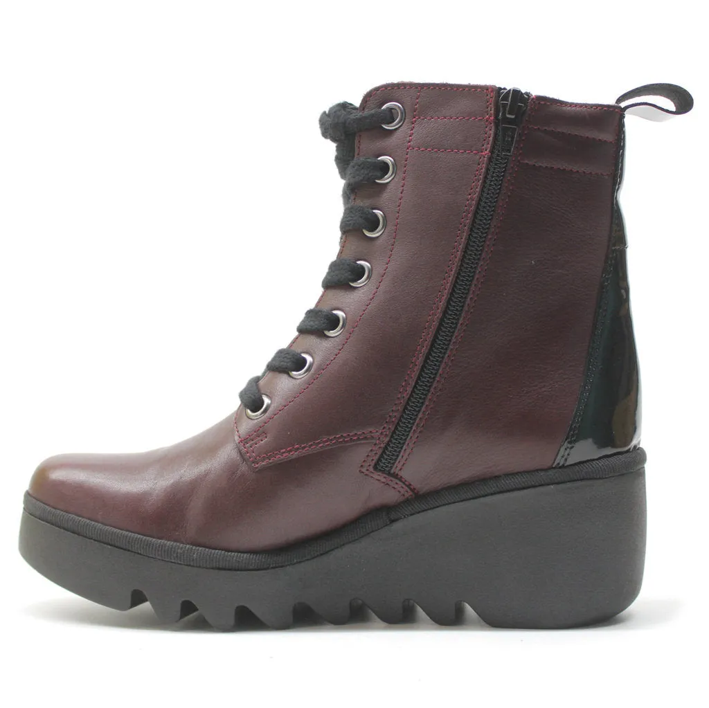 Fly London Biaz329Fly Leather Women's Wedge Heel Ankle Boots