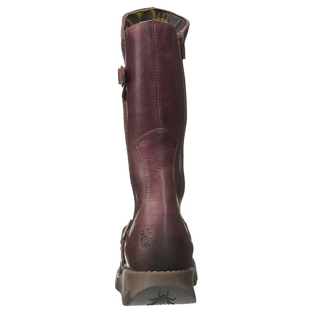 Fly London MES 2 Leather Women's Zip Up Mid Calf Boots