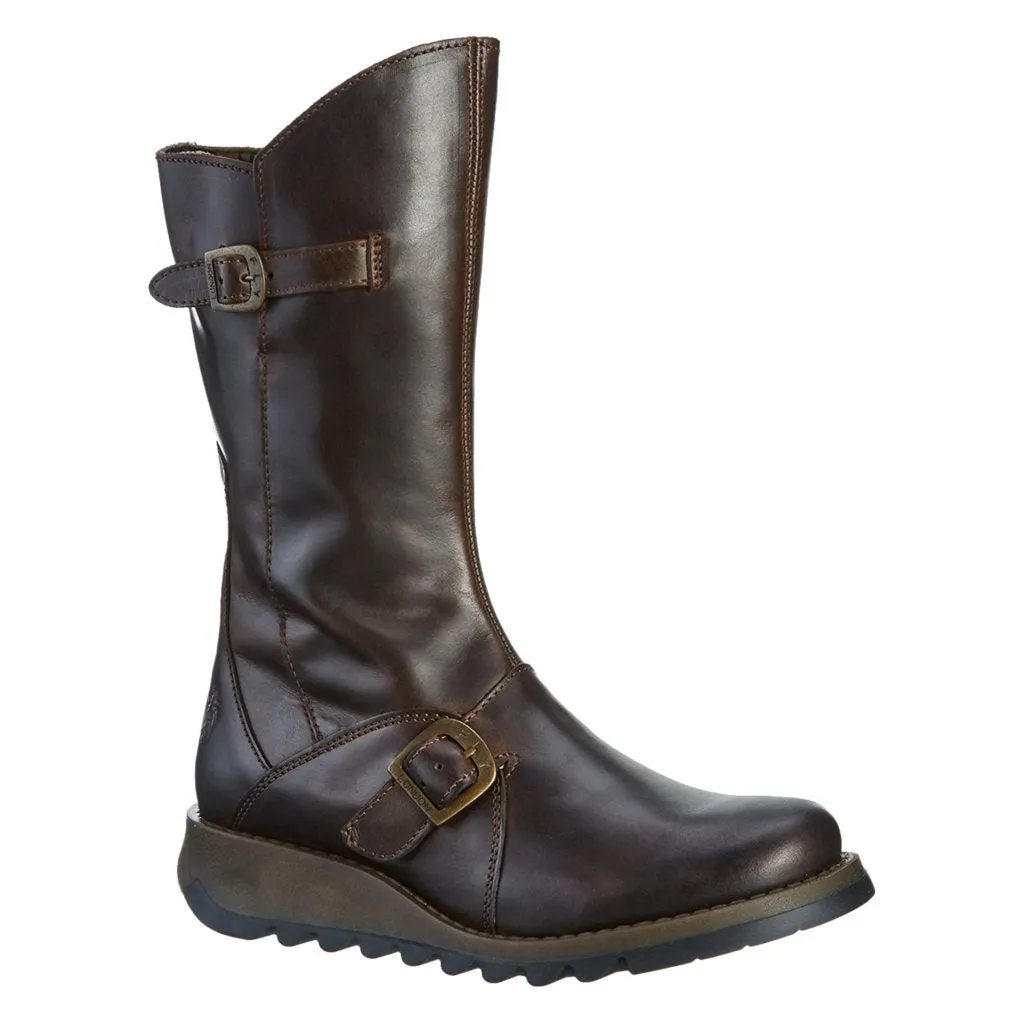 Fly London MES 2 Leather Women's Zip Up Mid Calf Boots