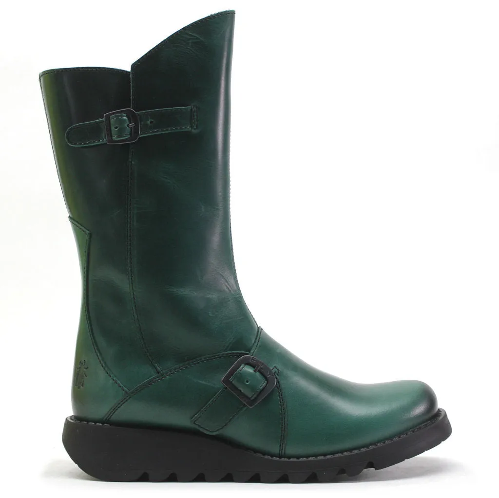 Fly London MES 2 Leather Women's Zip Up Mid Calf Boots