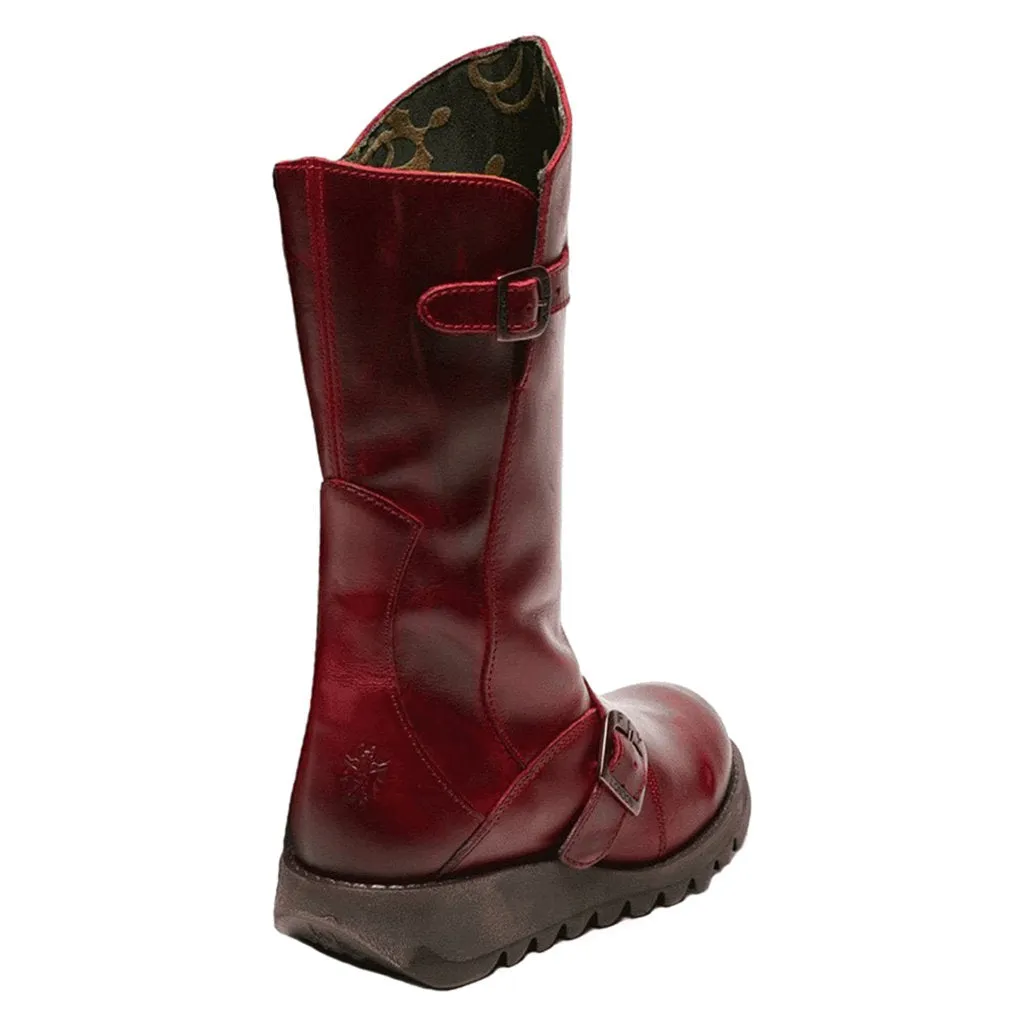 Fly London MES 2 Leather Women's Zip Up Mid Calf Boots