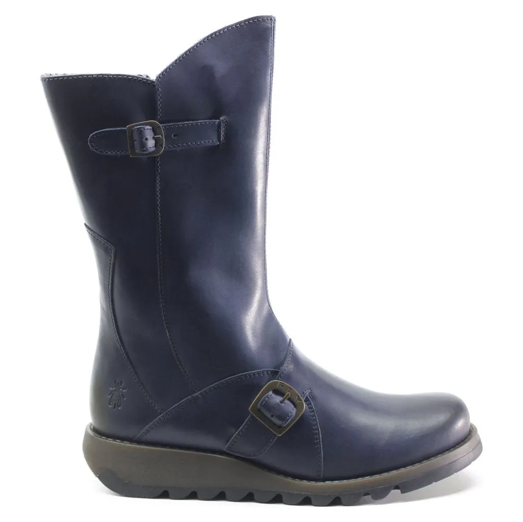 Fly London MES 2 Leather Women's Zip Up Mid Calf Boots
