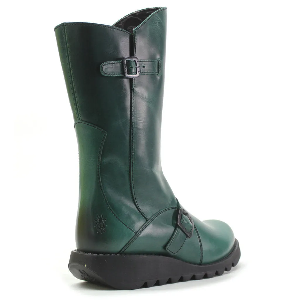 Fly London MES 2 Leather Women's Zip Up Mid Calf Boots