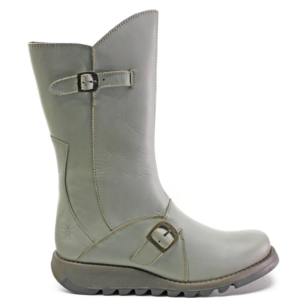 Fly London MES 2 Leather Women's Zip Up Mid Calf Boots