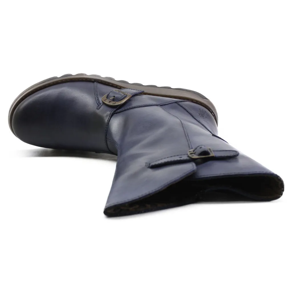 Fly London MES 2 Leather Women's Zip Up Mid Calf Boots