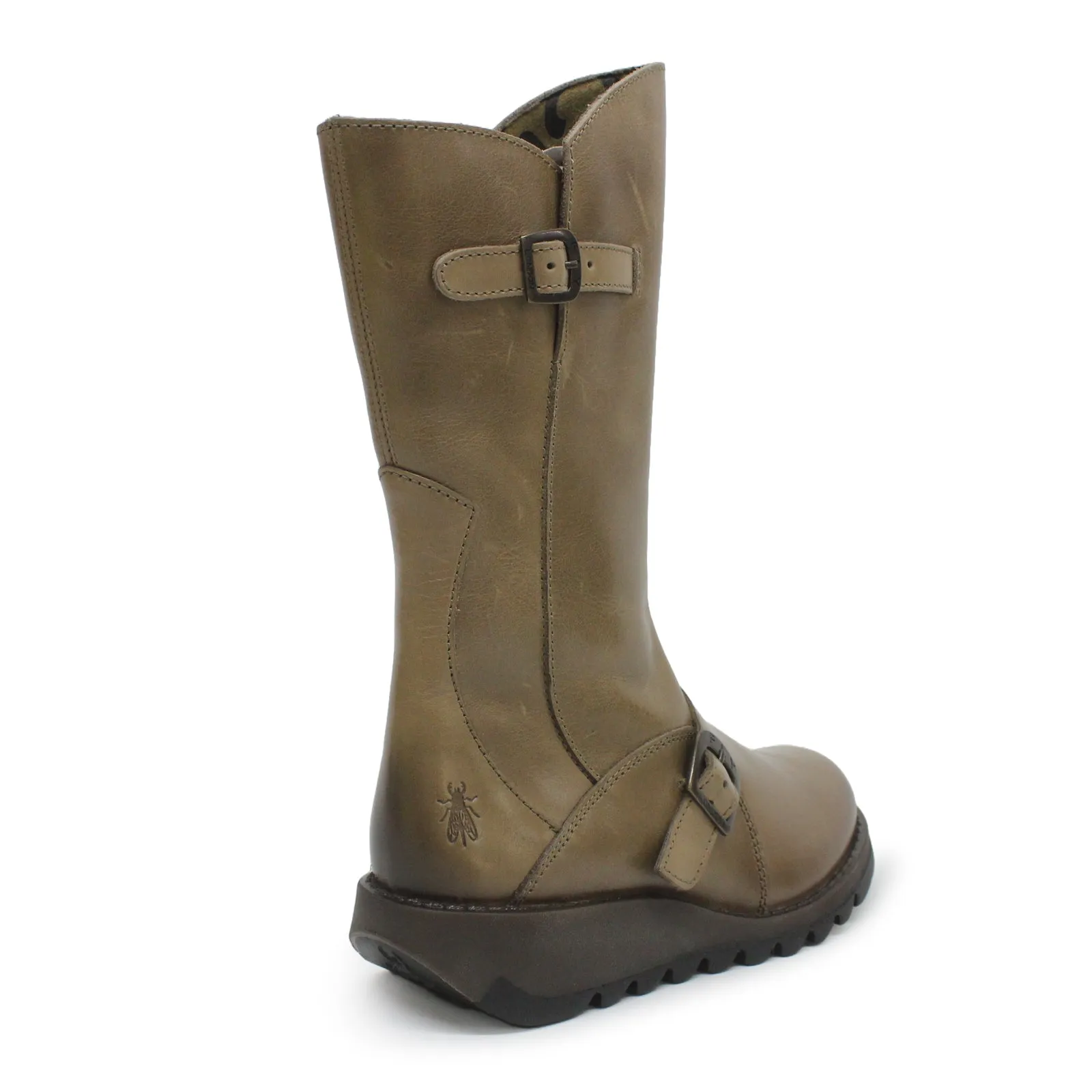 Fly London MES 2 Leather Women's Zip Up Mid Calf Boots