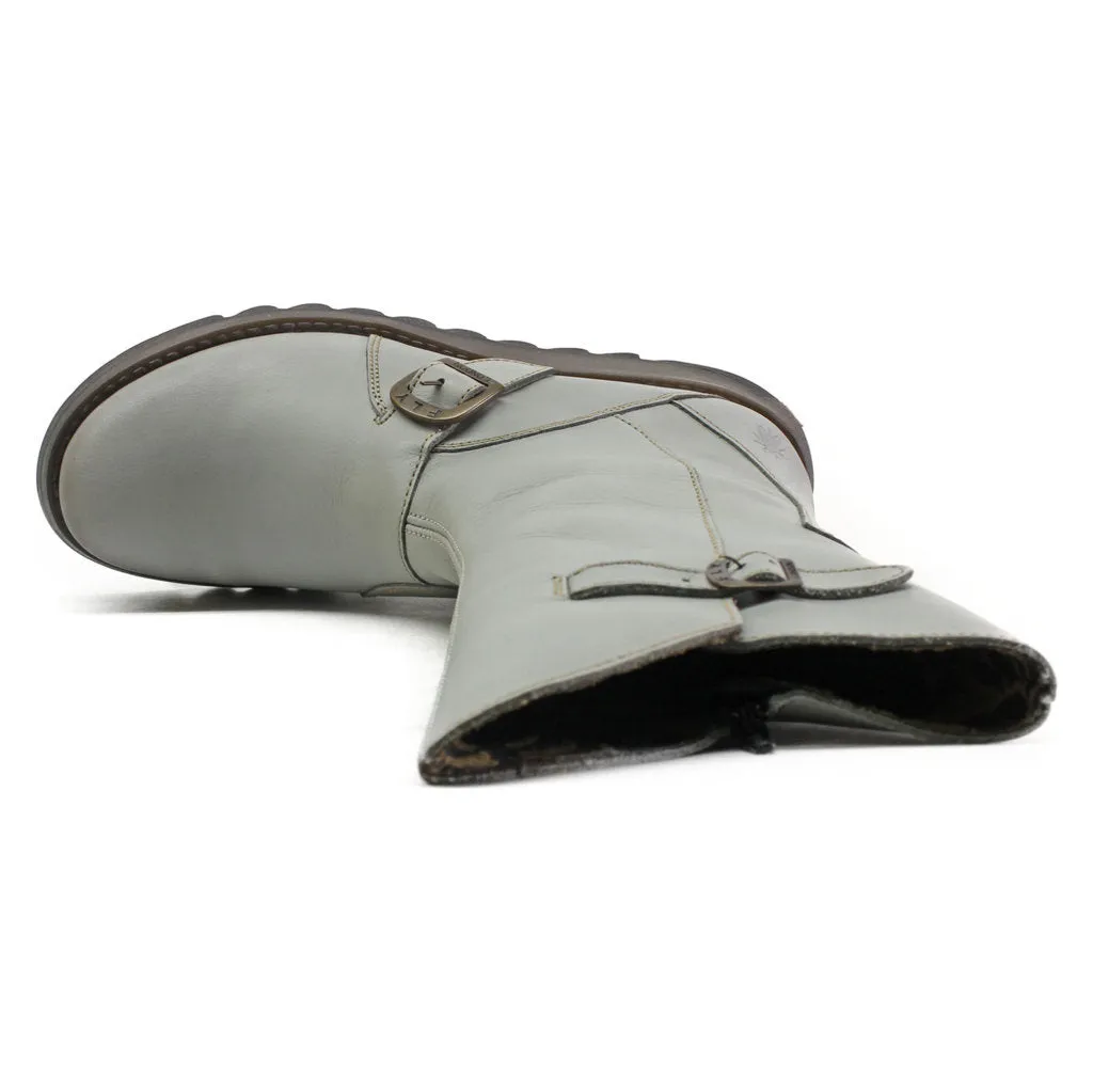 Fly London MES 2 Leather Women's Zip Up Mid Calf Boots
