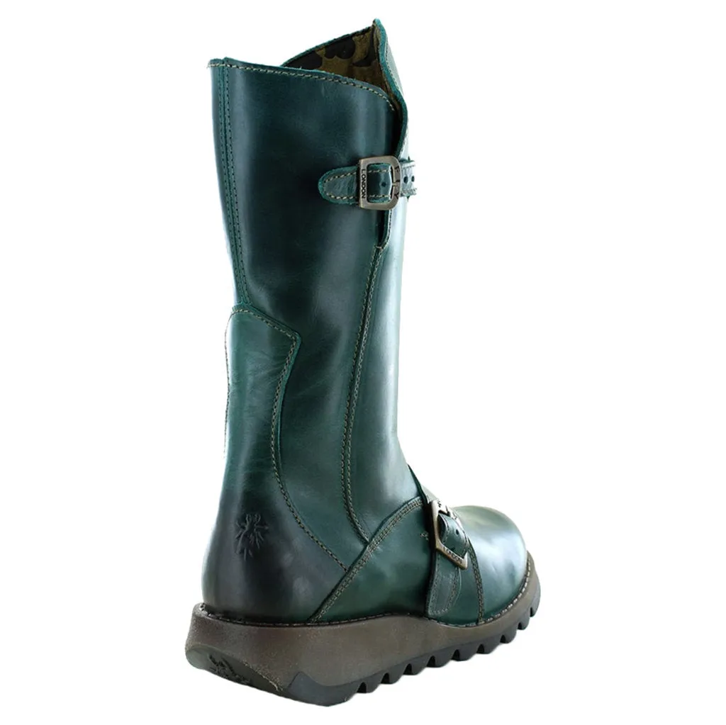 Fly London MES 2 Leather Women's Zip Up Mid Calf Boots