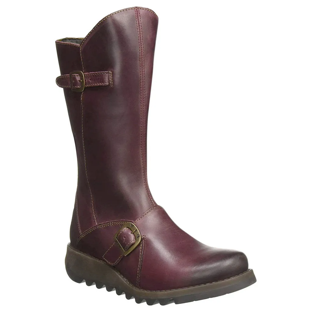 Fly London MES 2 Leather Women's Zip Up Mid Calf Boots