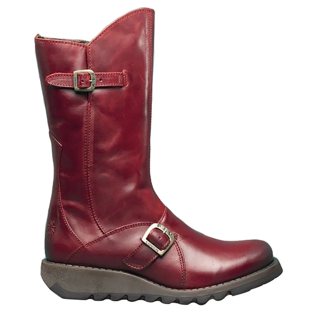 Fly London MES 2 Leather Women's Zip Up Mid Calf Boots