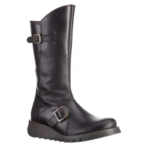 Fly London MES 2 Leather Women's Zip Up Mid Calf Boots