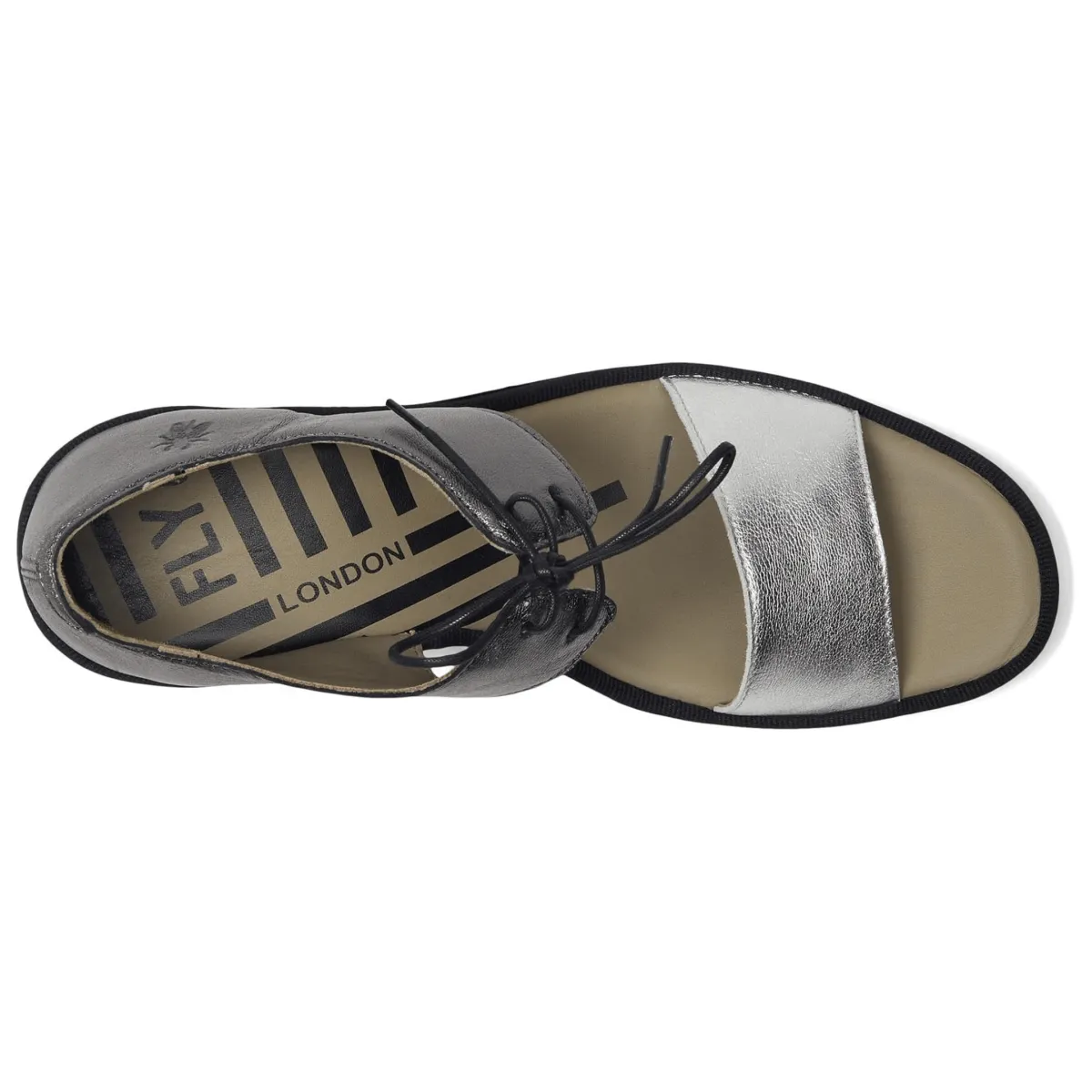 Fly London Women's BILU465 Silver/Graphite