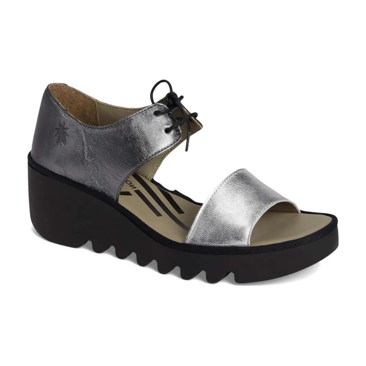 Fly London Women's BILU465 Silver/Graphite