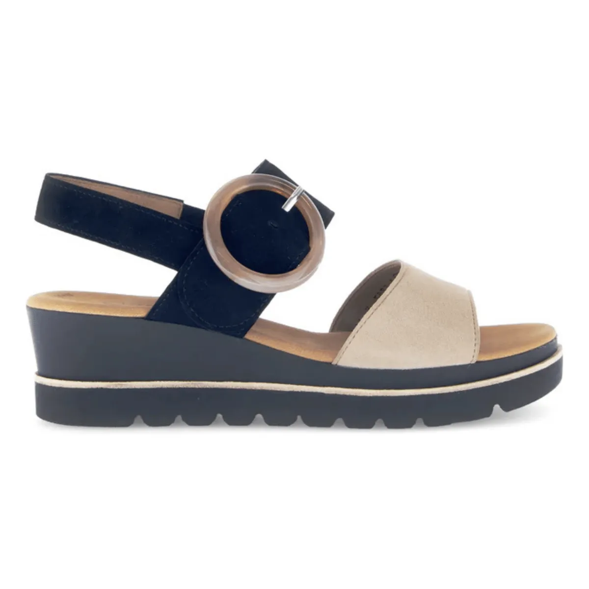 Gabor Women's 64.645.14 Beige/Black Suede