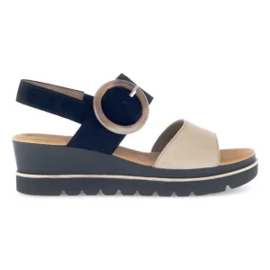 Gabor Women's 64.645.14 Beige/Black Suede