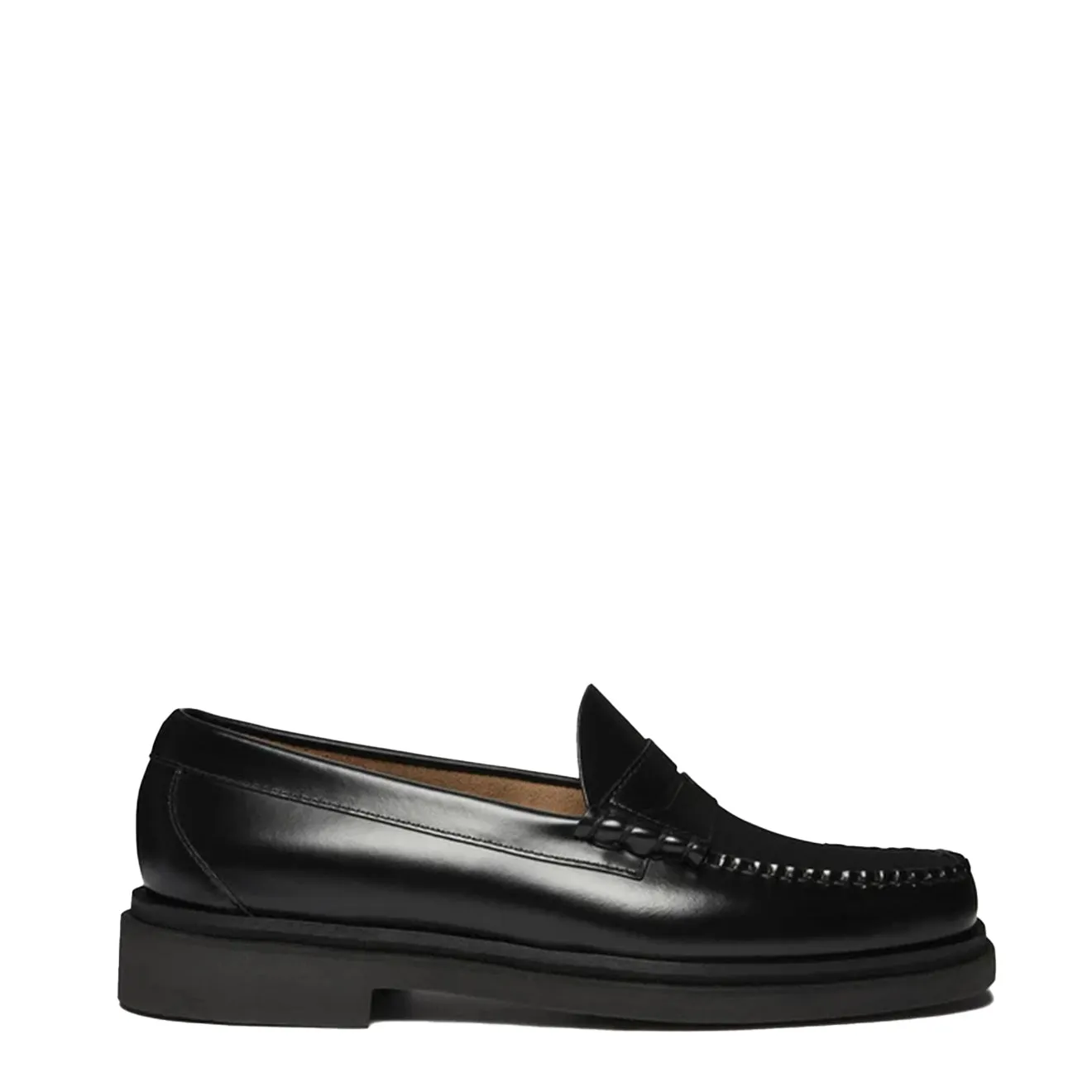 G.H Bass Weejun Step Larson Moc Penny Black Leather