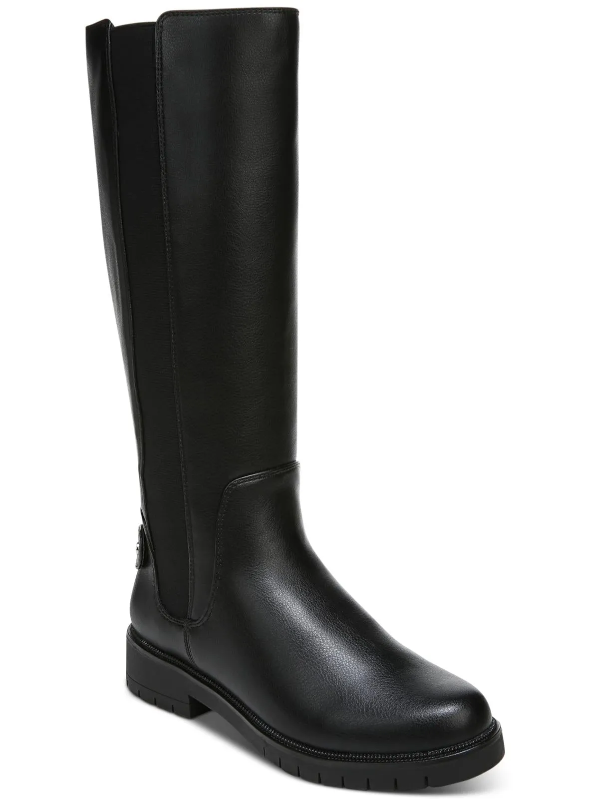 Gwynn Womens Faux Leather Casual Knee-High Boots