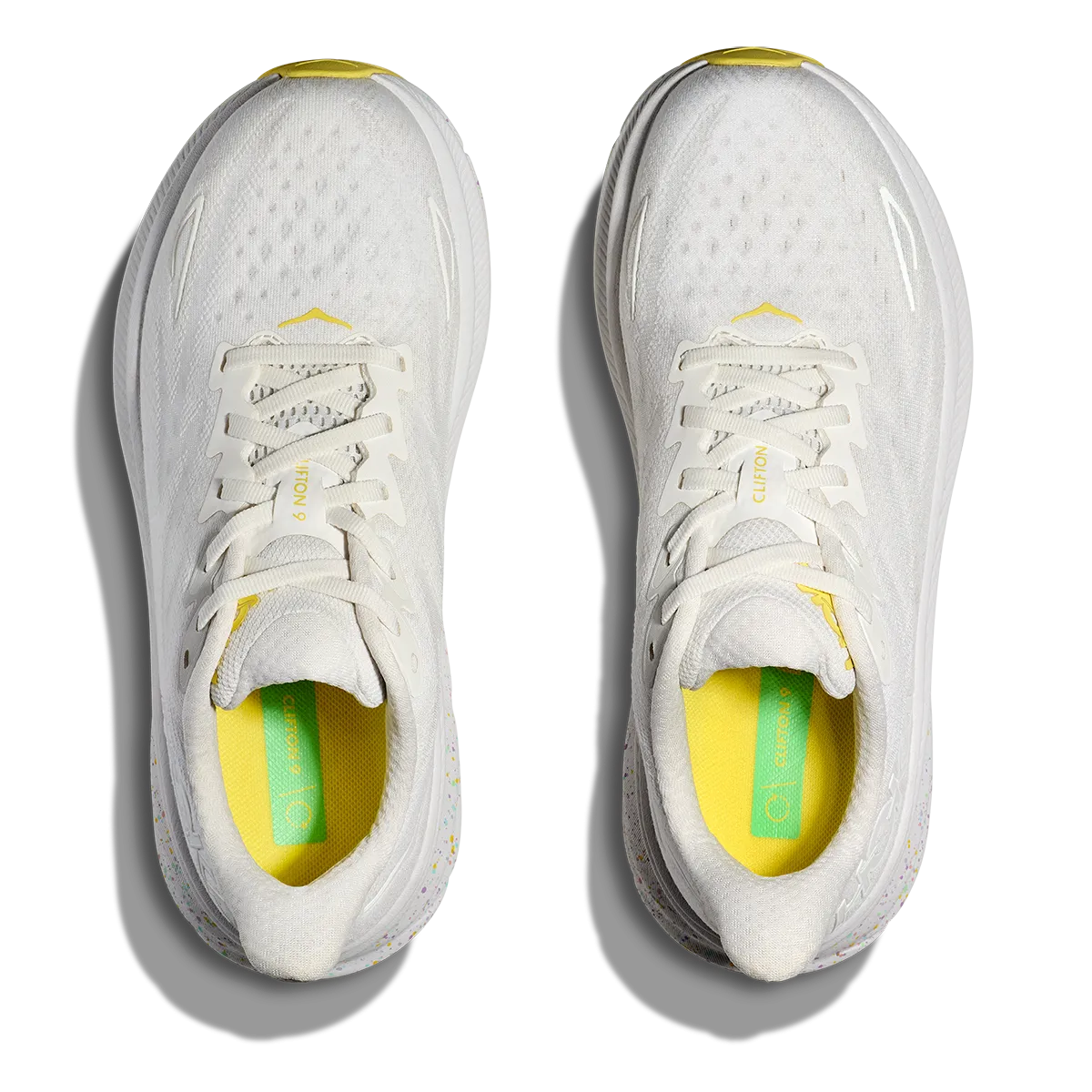 Hoka Clifton 9 - White - Lemonade