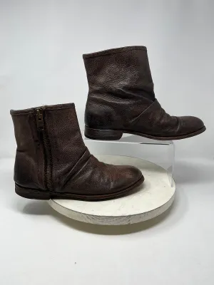 John Fluevog Size W10/M8 Brown Distressed Boots