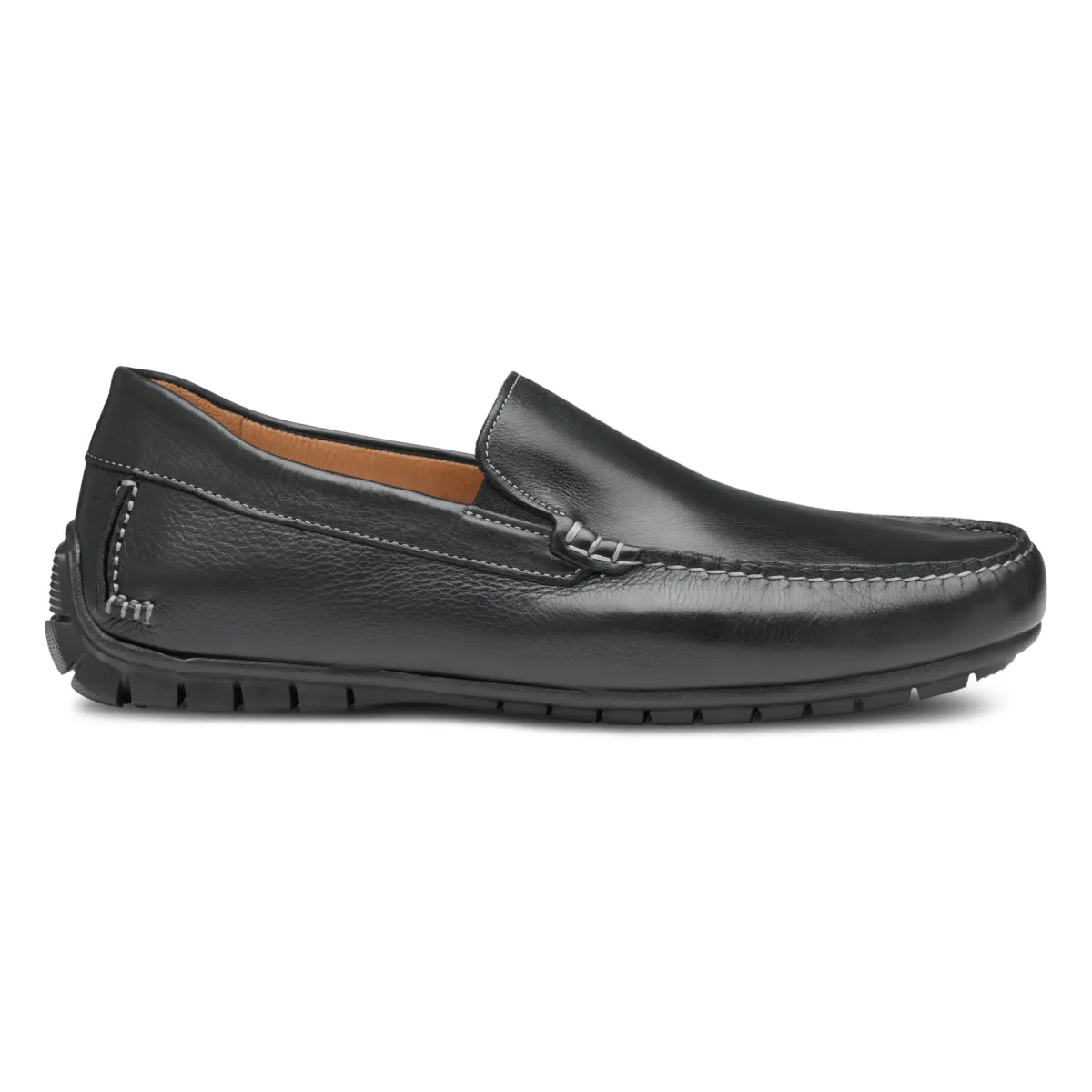 Johnston & Murphy Men's Cort Moc Venetian Black Full Grain Leather