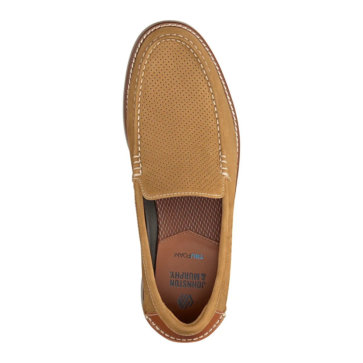 Johnston & Murphy Men's Upton Perfed Venetian Snuff Nubuck