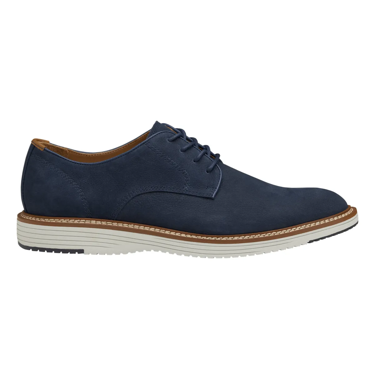 Johnston & Murphy Men's Upton Plain Toe Navy Nubuck