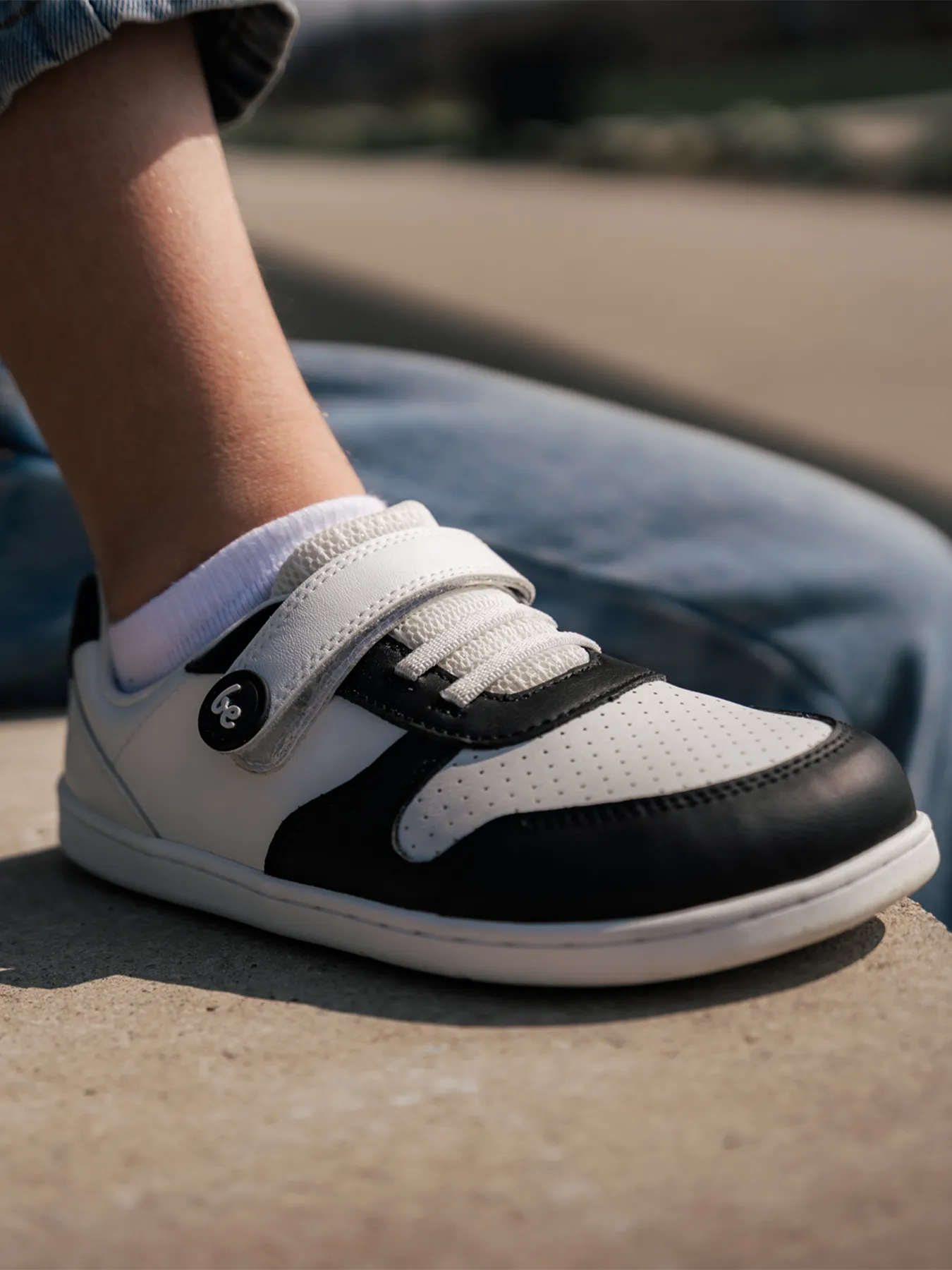 Kids barefoot sneakers Be Lenka Scoot Kids - White & Black Shoes_Be Lenka_Footwear