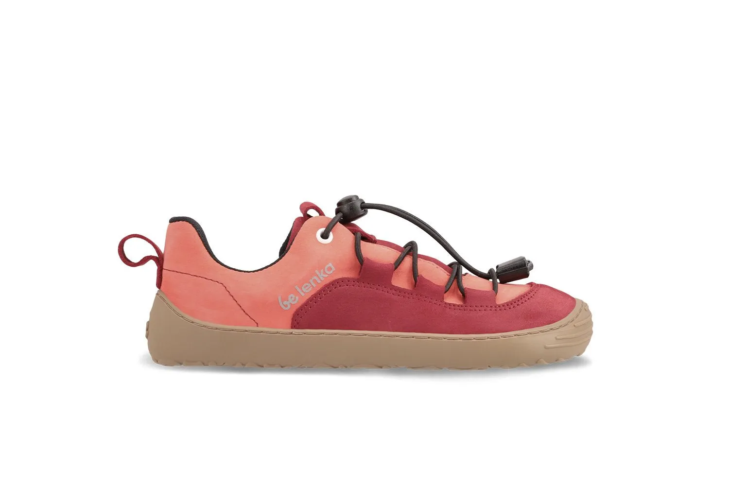 Kids barefoot sneakers Be Lenka Xplorer - Dark Red & Coral Shoes_Be Lenka_Footwear
