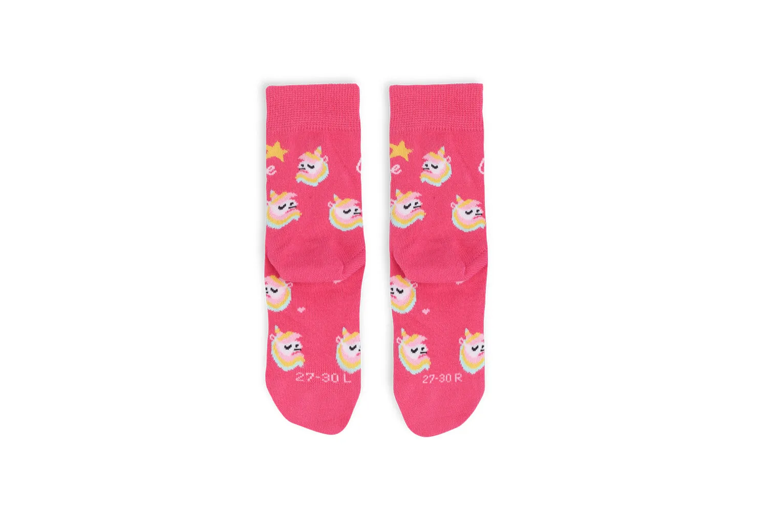 Kids barefoot Socks Be Lenka Kids - Crew - Unicorn - BubleGum Pink Shoes_Be Lenka_Footwear