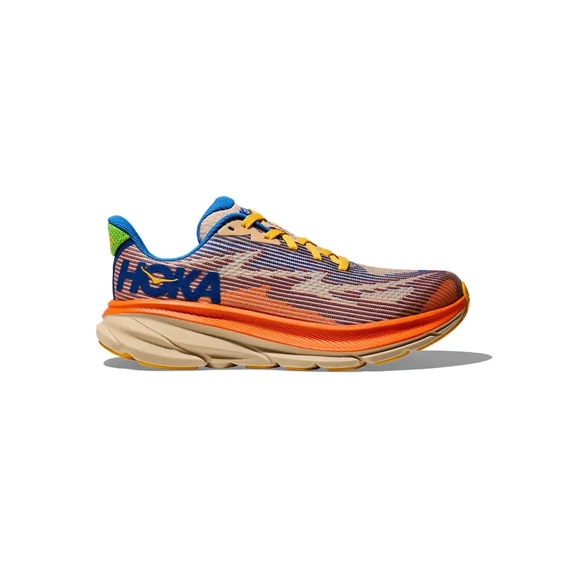 Kid's Grade School Clifton 9 Ultramarine/Tangerine