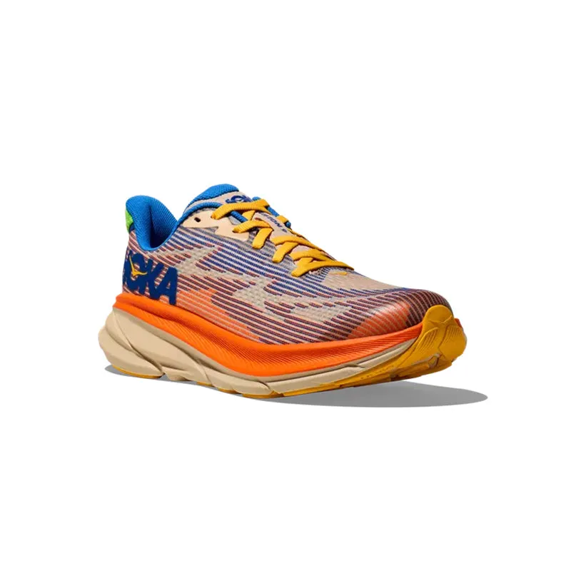 Kid's Grade School Clifton 9 Ultramarine/Tangerine