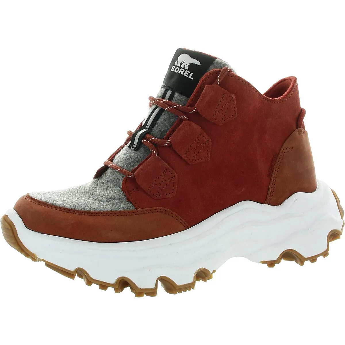 Kinetic Breakthru Caribou Womens Leather Fitness Athletic and Training Shoes