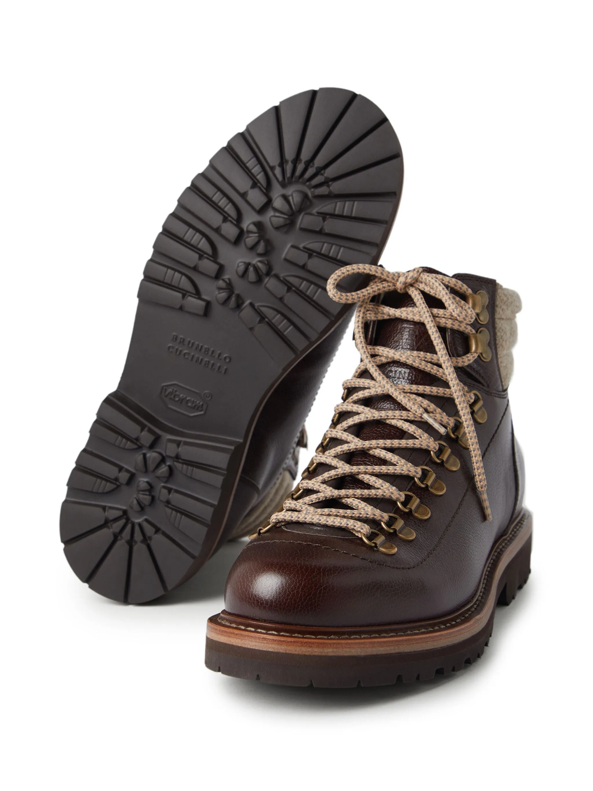 Lace-Up Leather Boots
