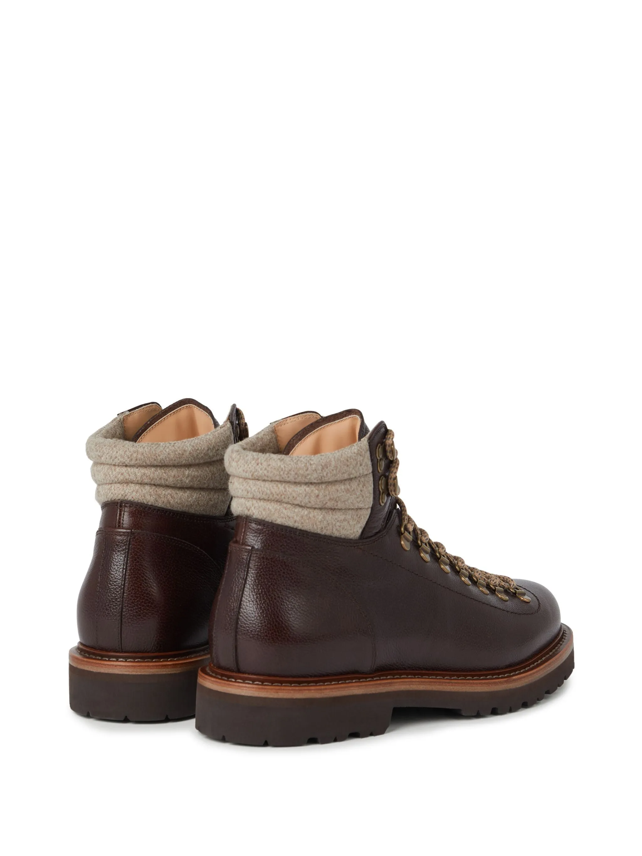 Lace-Up Leather Boots