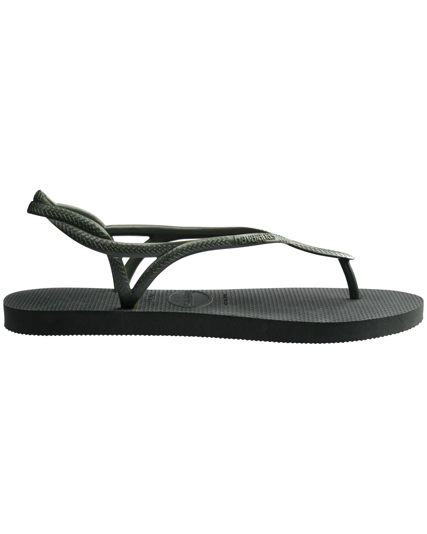 Luna Flip Flops in Olive Green