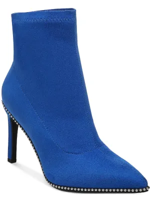 Melanay Womens Stretch Pull On Ankle Boots