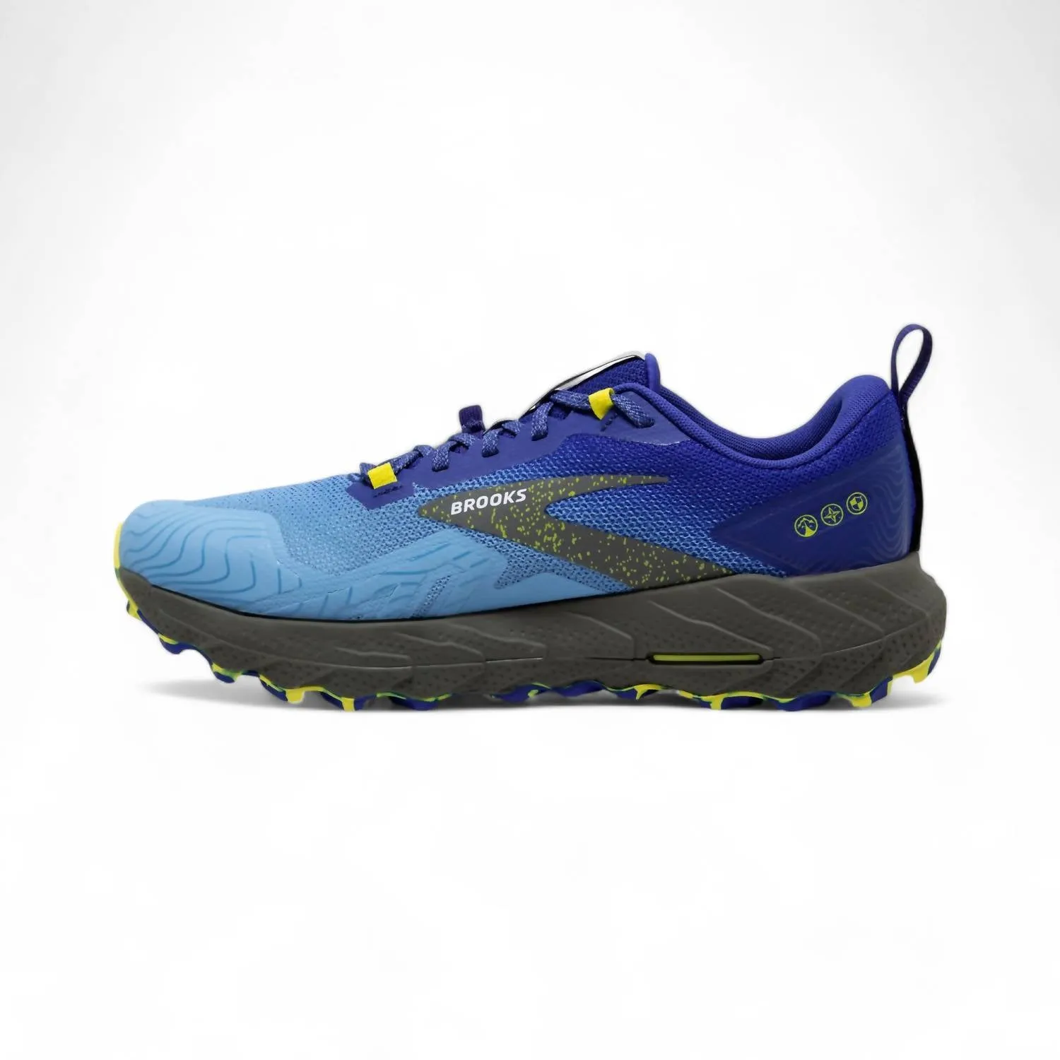 Mens Cascadia 17 Trail Running Shoes In Blue /surf The Web/sulpher