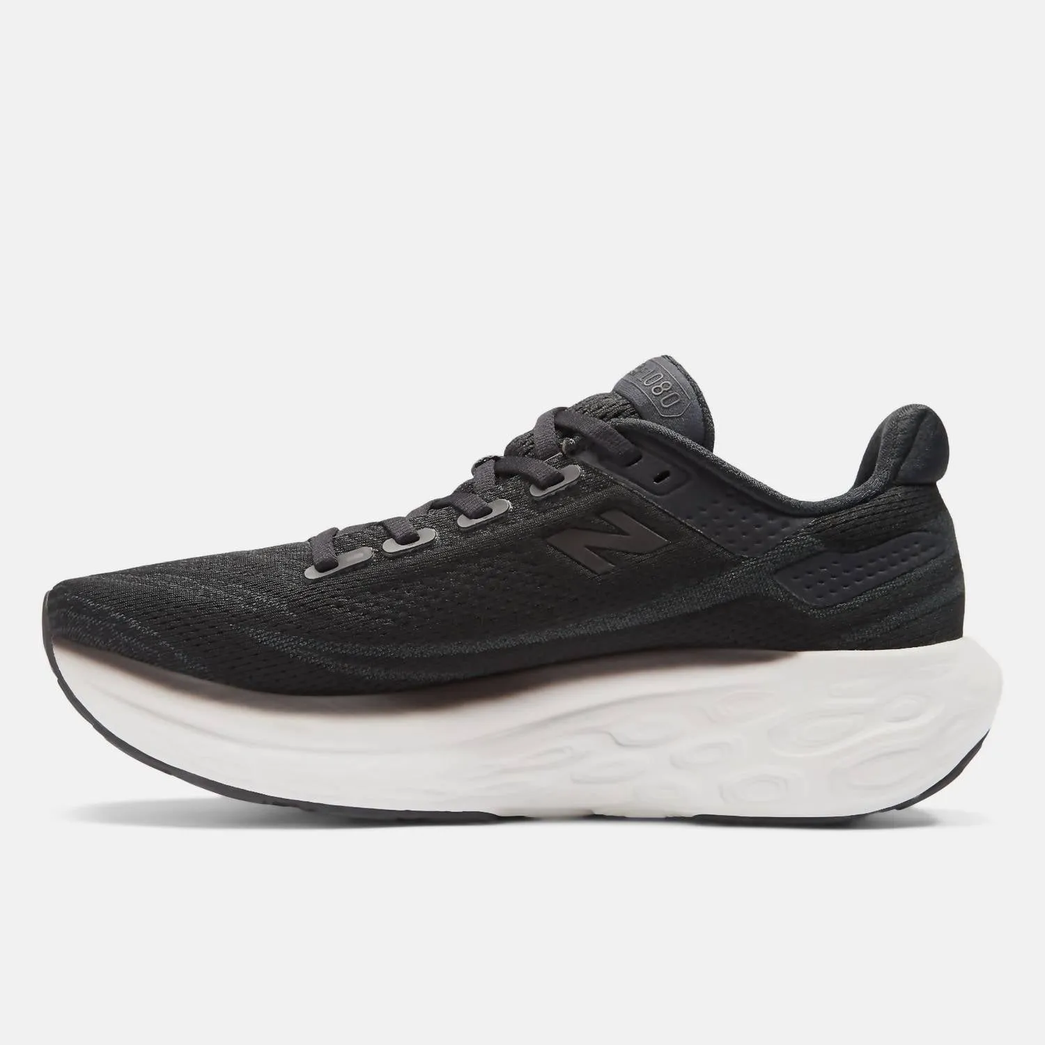 Men's Fresh Foam 1080V13 Running Shoes In Black/white