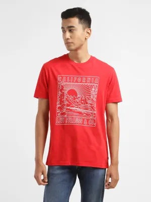 Men's Graphic Print Crew Neck T-shirt