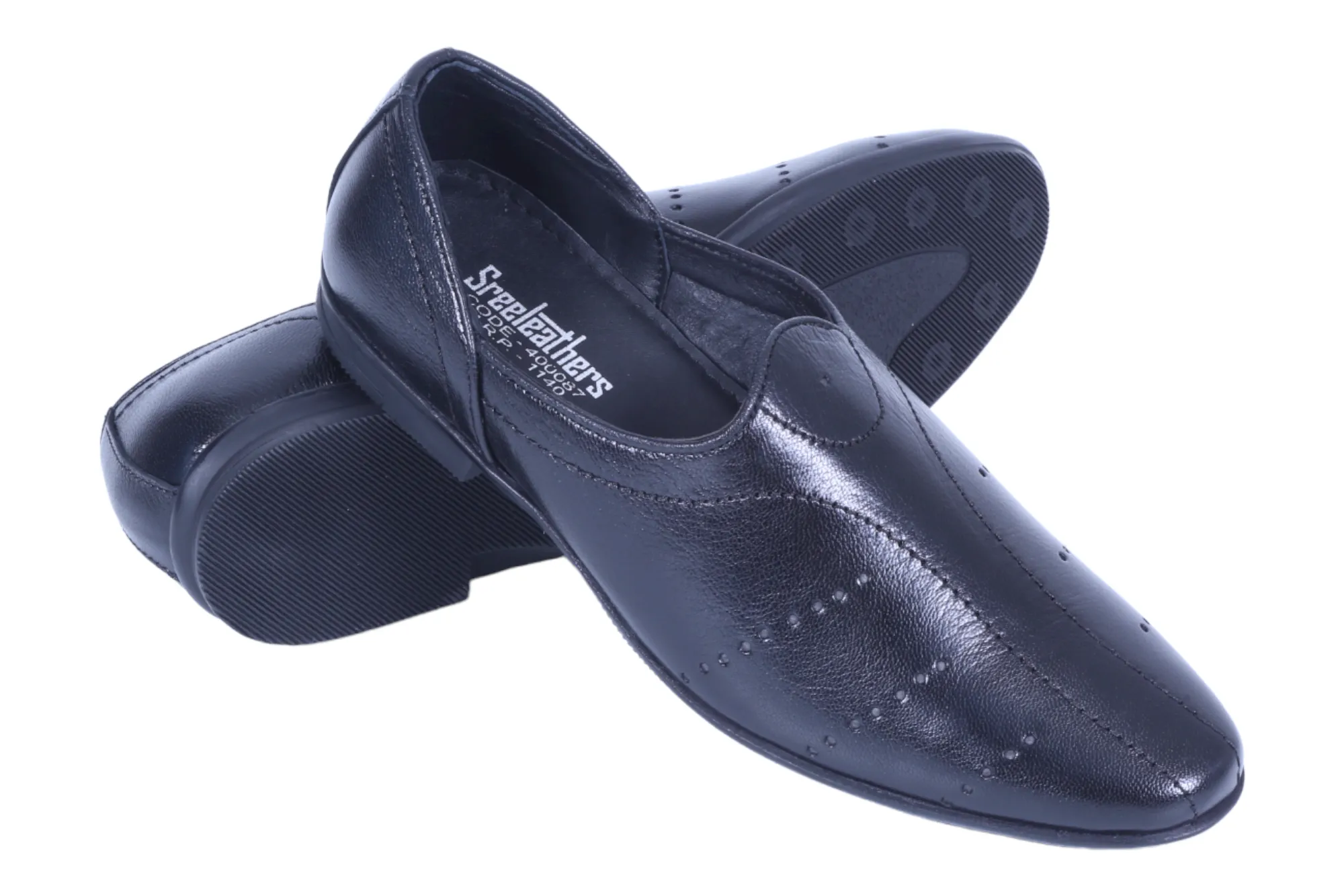MENS LEATHER CASUAL SHOE 400087