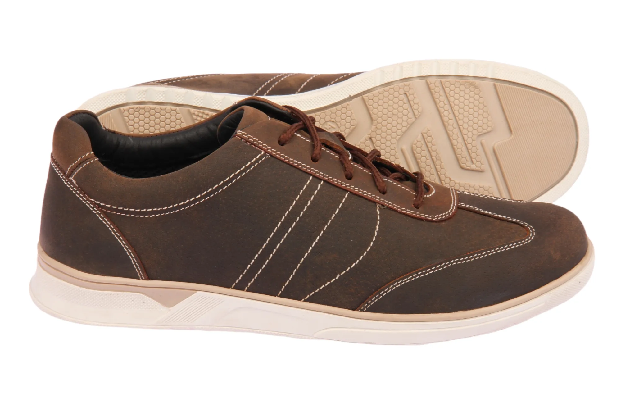 MENS LEATHER CASUAL SHOE 95652