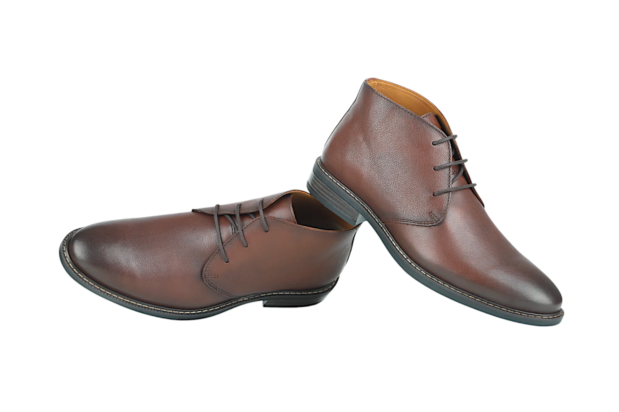Mens Premium Leather Casual Boot Shoe 91531