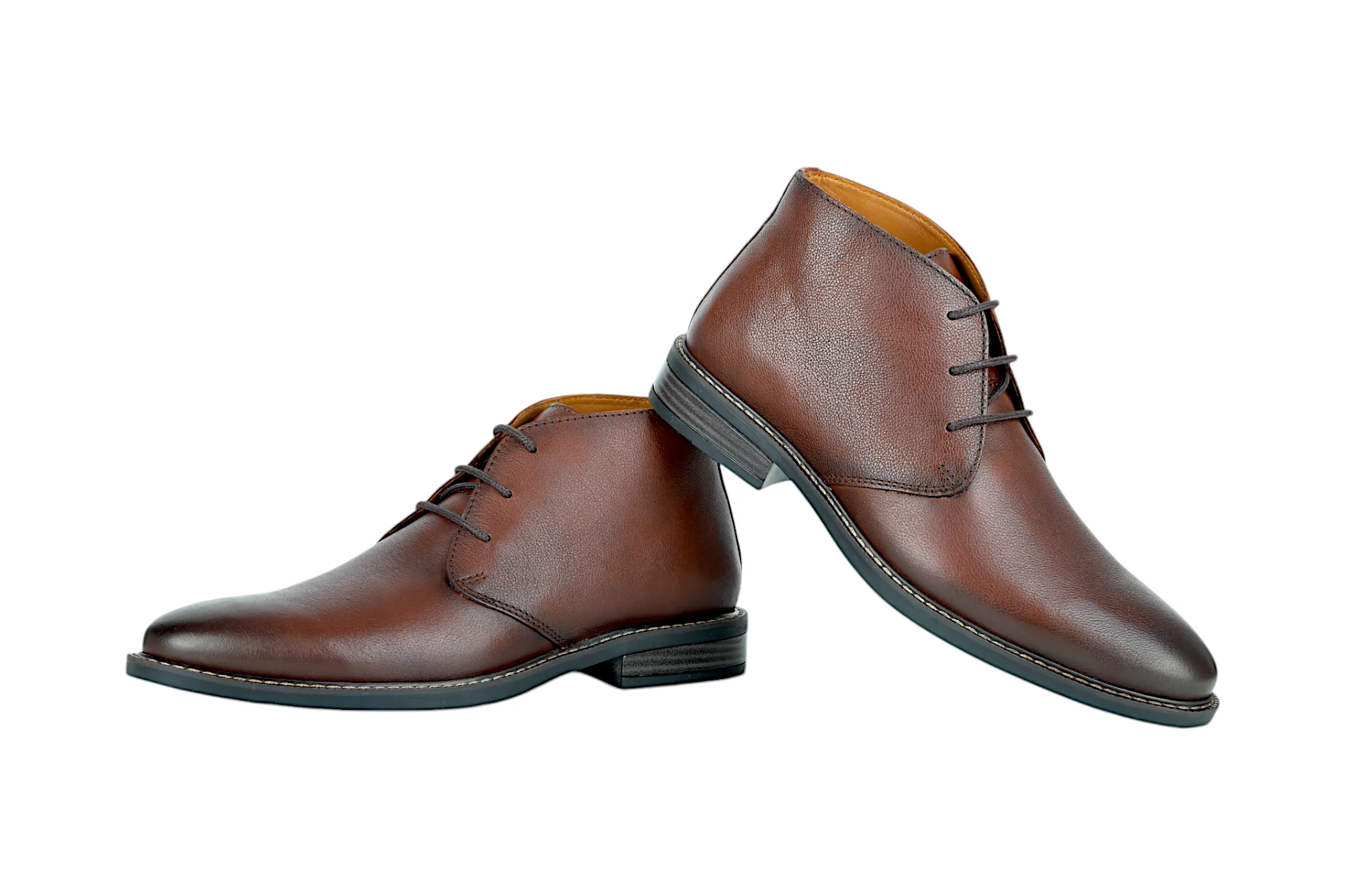 Mens Premium Leather Casual Boot Shoe 91531
