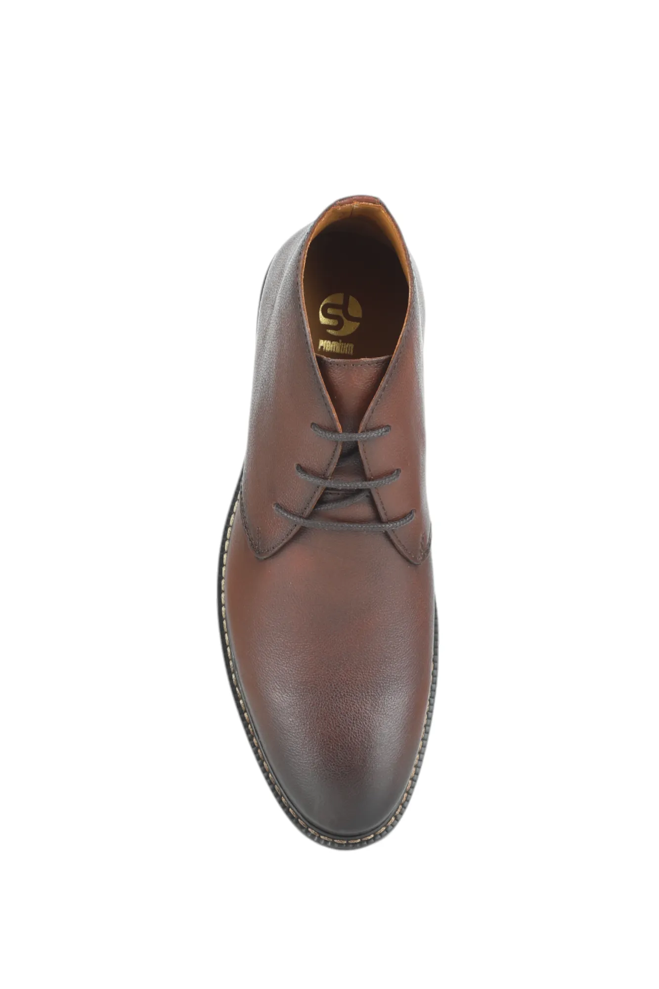 Mens Premium Leather Casual Boot Shoe 91531